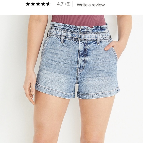 KanCan 90s high rise paper bag shorts 31 - Picture 2 of 10